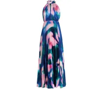 Maxikleid mit Falten - Blau