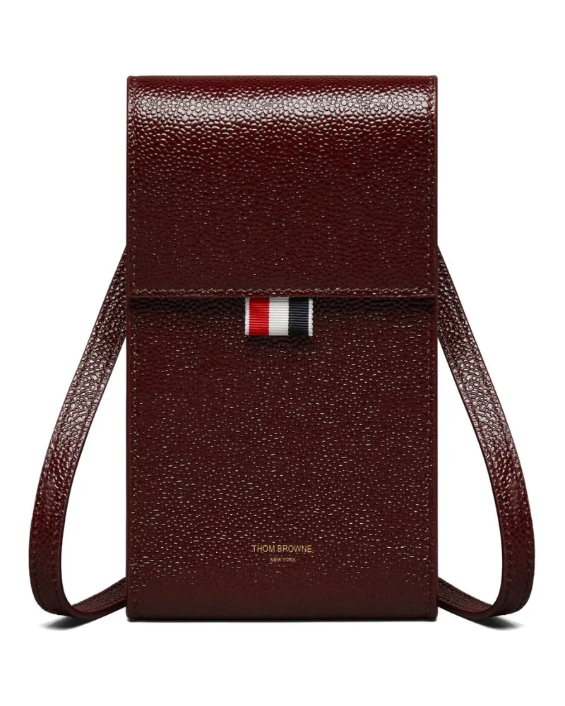 Thom Browne Schultertasche aus Leder - Rot Rot