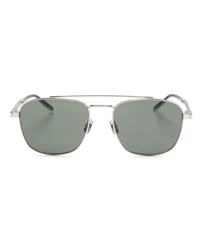 Saint Laurent Getönte Pilotenbrille - Silber Silber