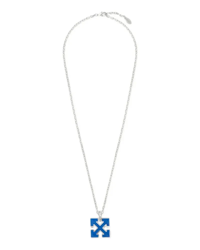 OFF-WHITE Enamel Arrow necklace - Silber Silber