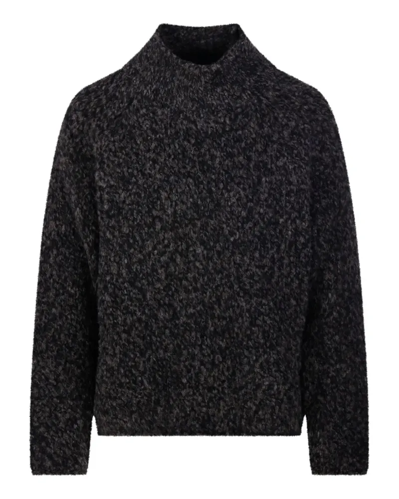 Fabrizio del Carlo Pullover mit Stehkragen - Schwarz Schwarz