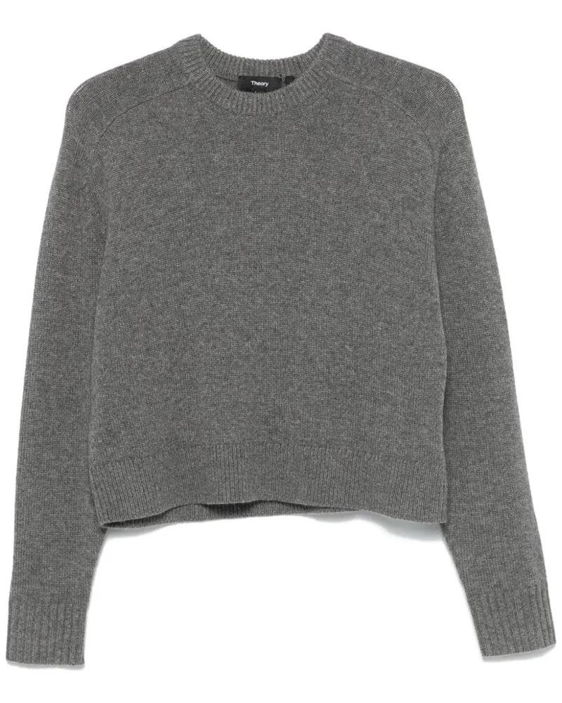 Theory Klassischer Kaschmirpullover - Grau Grau