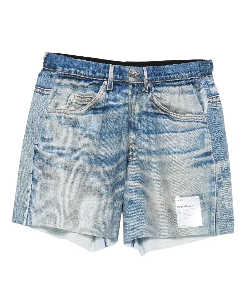 Satisfy Jeans-Shorts mit Tragefalten - Blau Blau