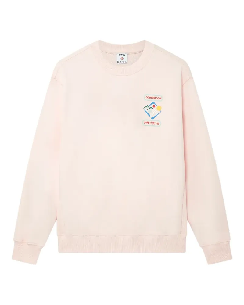 Casablanca Paris Sweatshirt mit Stickerei - Rosa Rosa