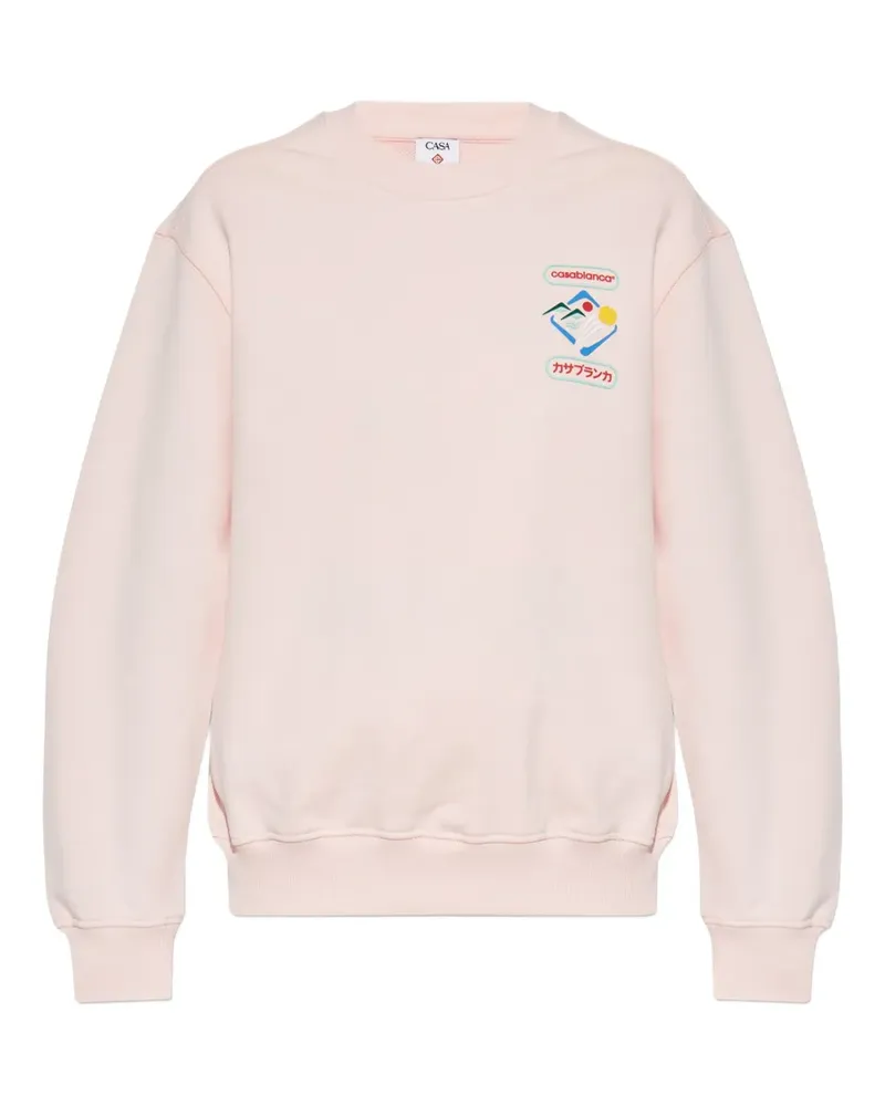 Casablanca Paris Sweatshirt mit Stickerei - Rosa Rosa