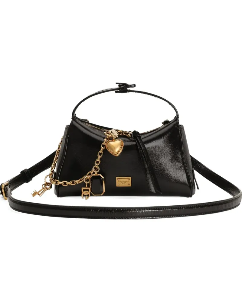 Dolce & Gabbana charm-detail satchel bag - Schwarz Schwarz
