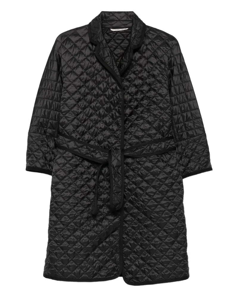 Max Mara Gesteppter Arianna Mantel - Schwarz Schwarz