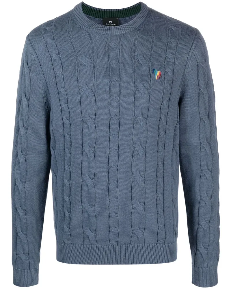 Paul Smith Pullover mit Logo-Stickerei Blau