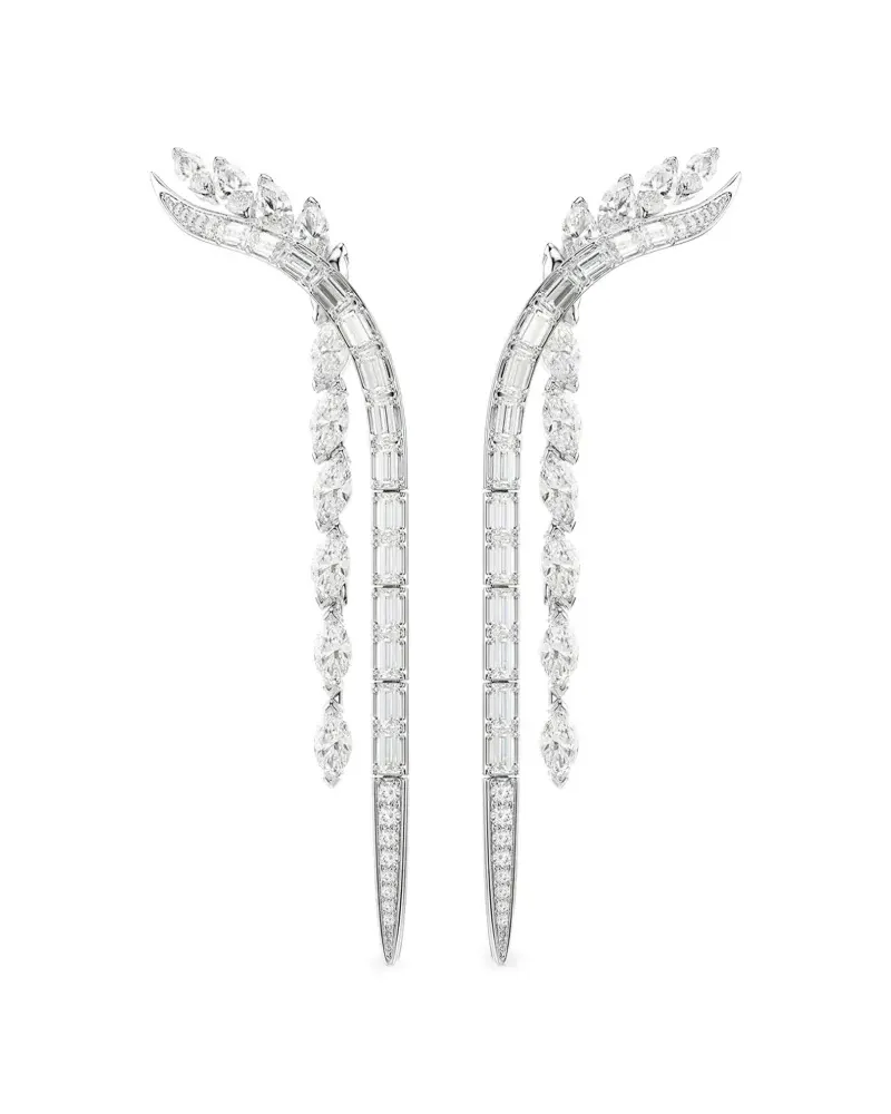 Swarovski Ohrringe mit Kristallen - Silber Silber