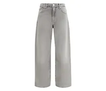 Bonnie Jeans mit Gürtelschlaufen - Grau