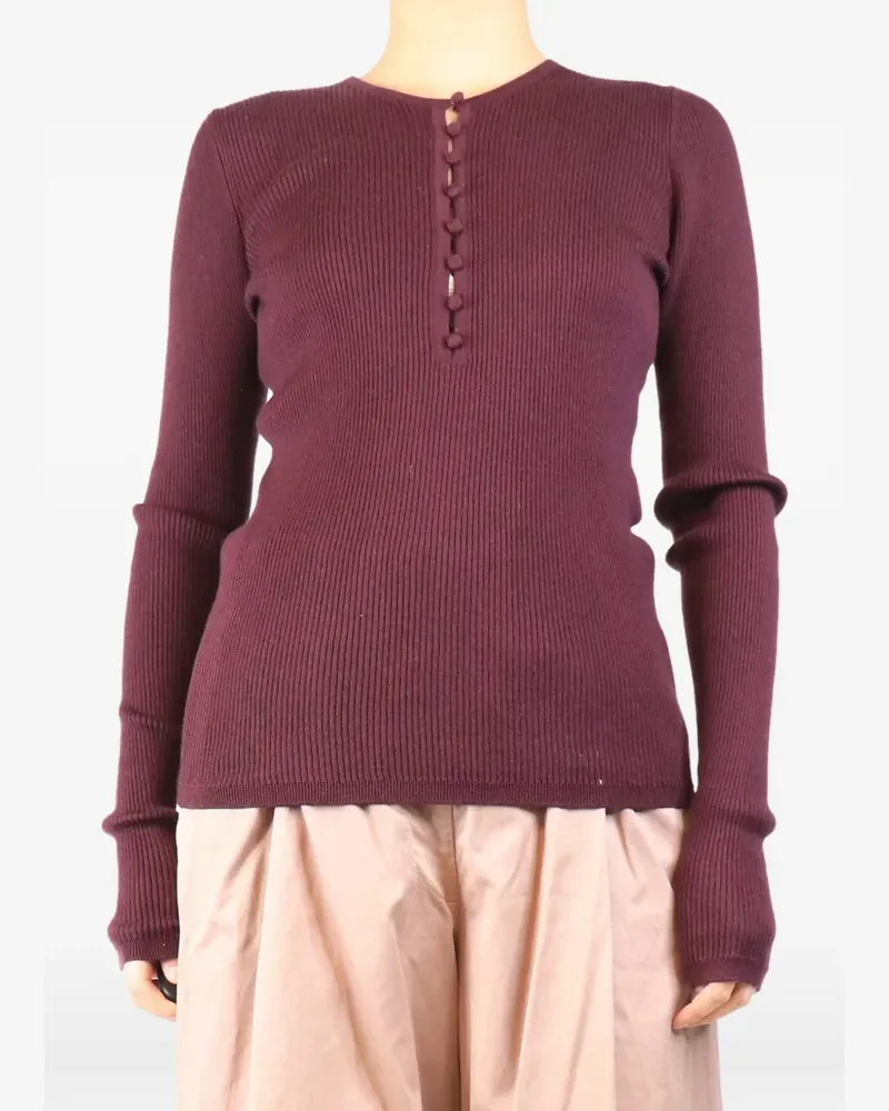 Gabriela Hearst ribbed-knit sweater - Violett Violett