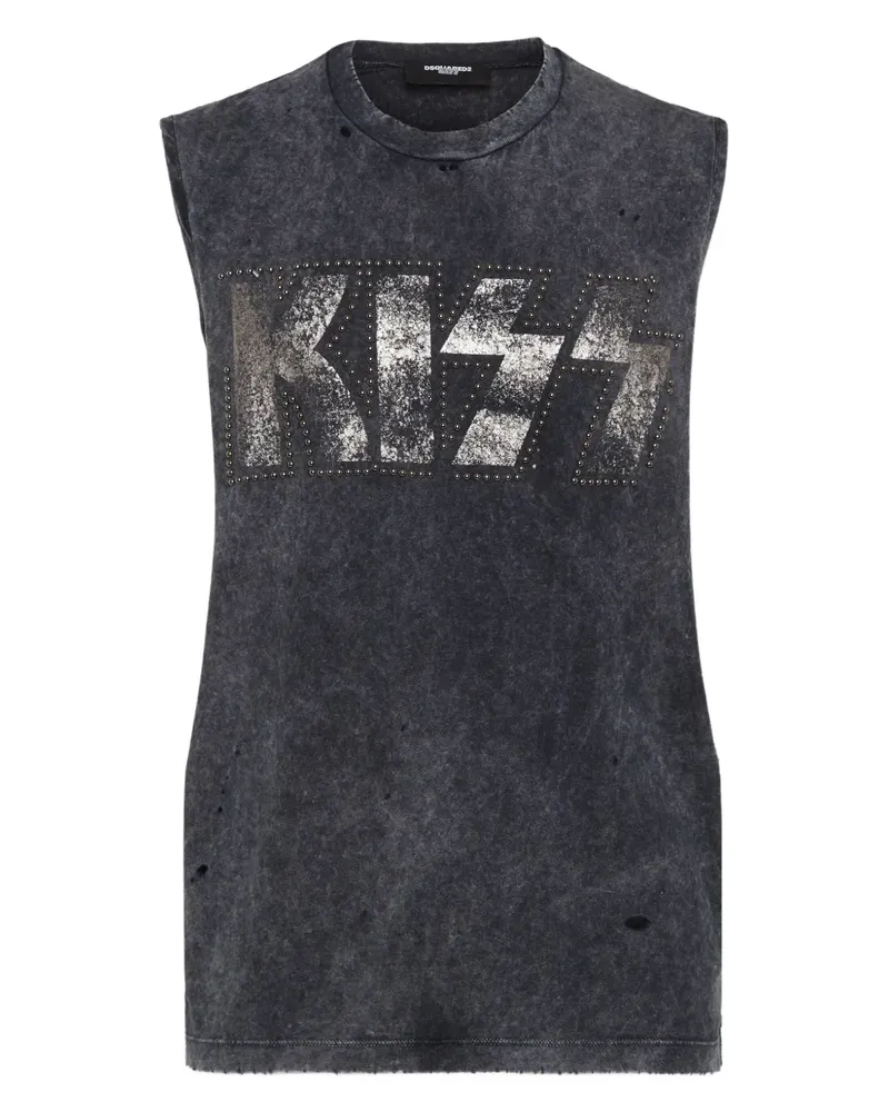 Dsquared2 Kiss Weste - Schwarz Schwarz