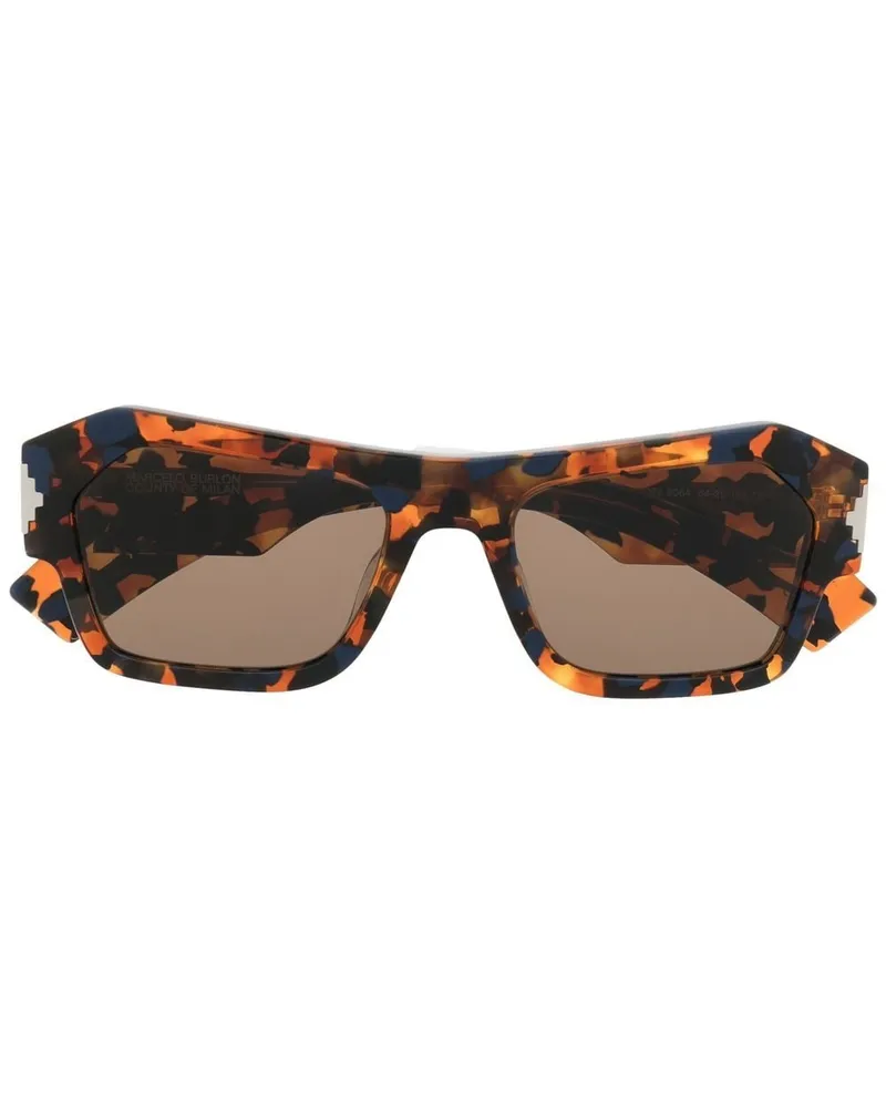 Marcelo Burlon | County of Milan Cardo Sonnenbrille in Schildpattoptik - Braun Braun