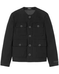 Versace bouclé tweed jacket Schwarz