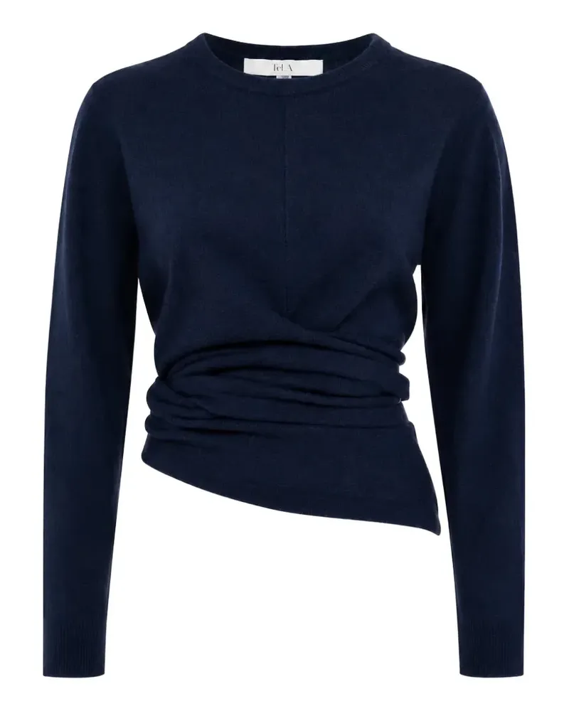 TELA tie-waist asymmetric sweater - Blau Blau