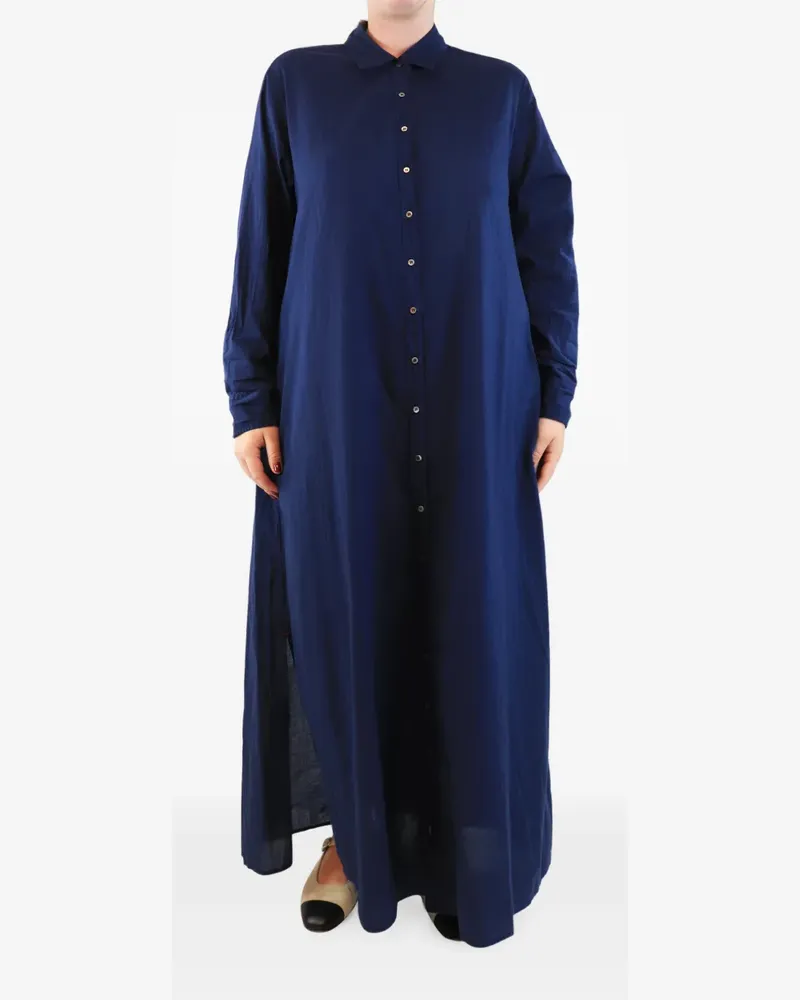 Xírena long-sleeve shirt dress - Blau Blau