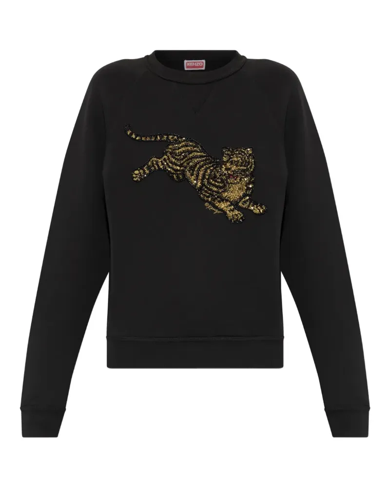 Kenzo Sweatshirt mit Pailletten - Schwarz Schwarz