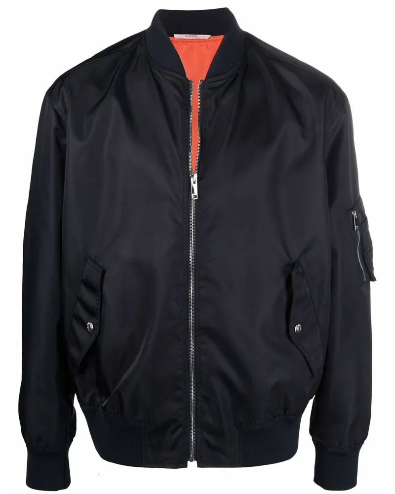 Valentino Garavani Bomberjacke mit Neon Universe-Print - Blau Blau