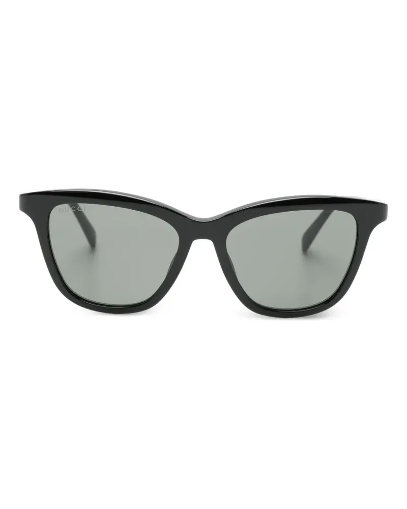 Gucci Brille mit geometrischem Gestell - Schwarz Schwarz