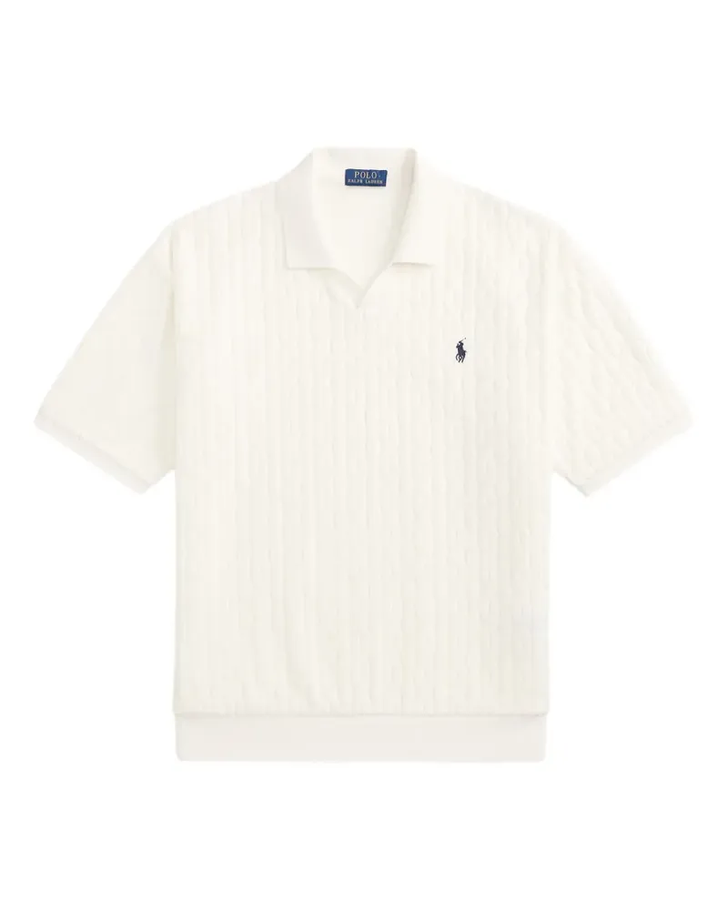 Ralph Lauren Johnny Pullover mit Zopfmuster - Weiß Weiß