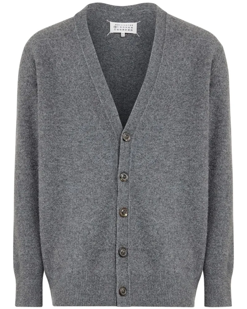 Maison Margiela Cardigan mit V-Ausschnitt - Grau Grau