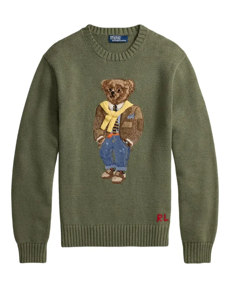Ralph Lauren Pullover mit Intarsien-Teddy - Grün Grün