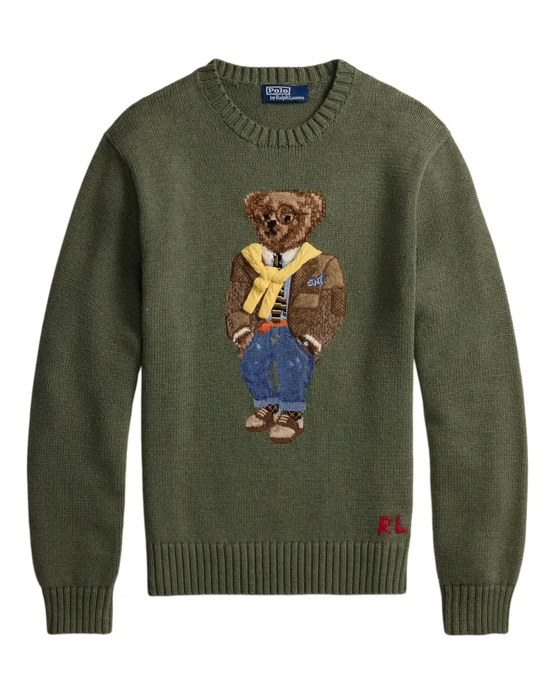 Ralph Lauren Pullover mit Intarsien-Teddy - Grün Grün