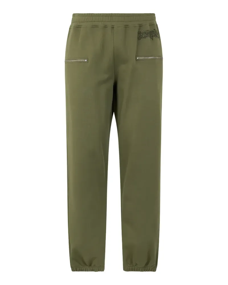 Moschino zip-detail track pants - Grün Grün