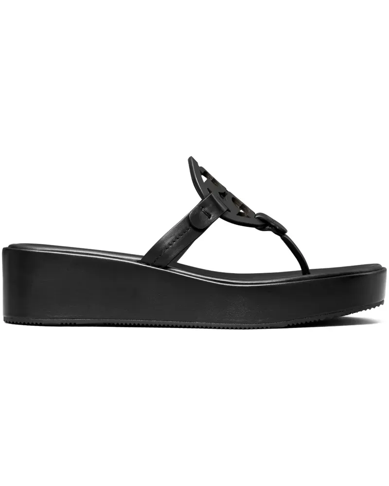 Tory Burch Miller Wedge-Pantoletten - Schwarz Schwarz