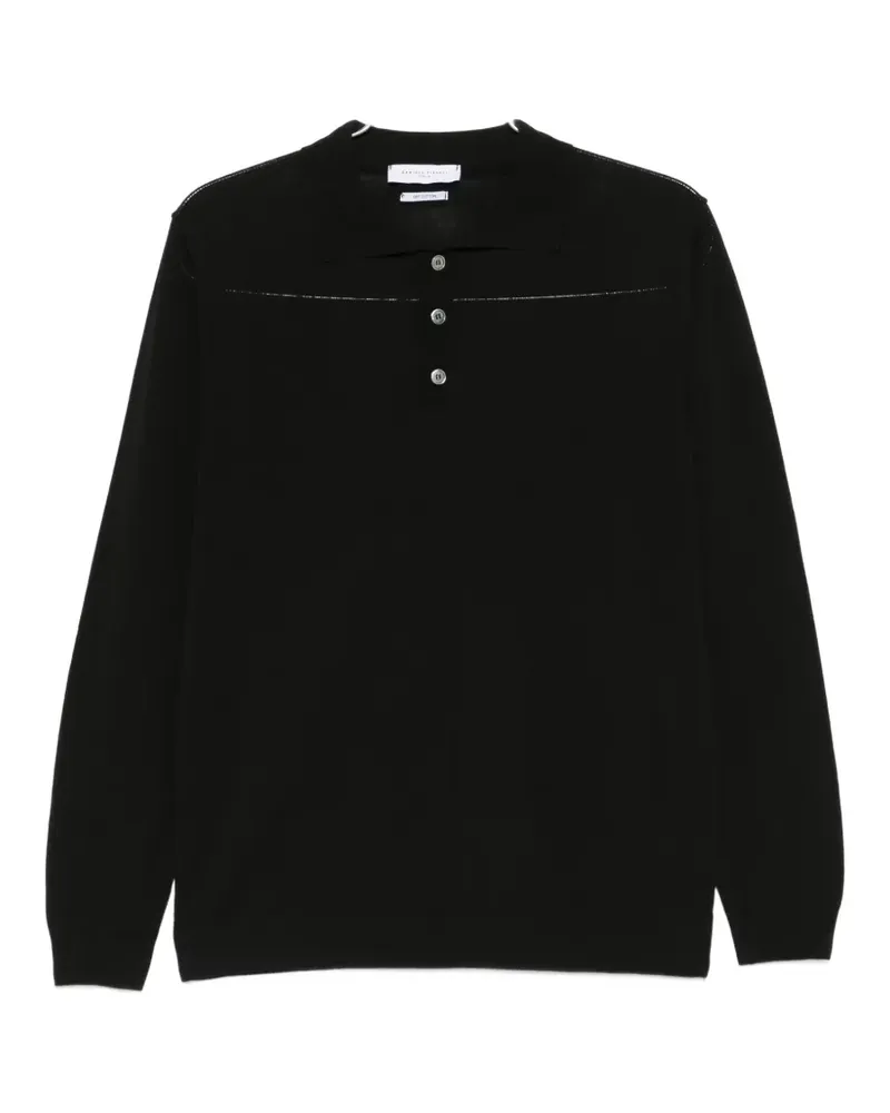 Daniele Fiesoli buttoned polo shirt - Schwarz Schwarz