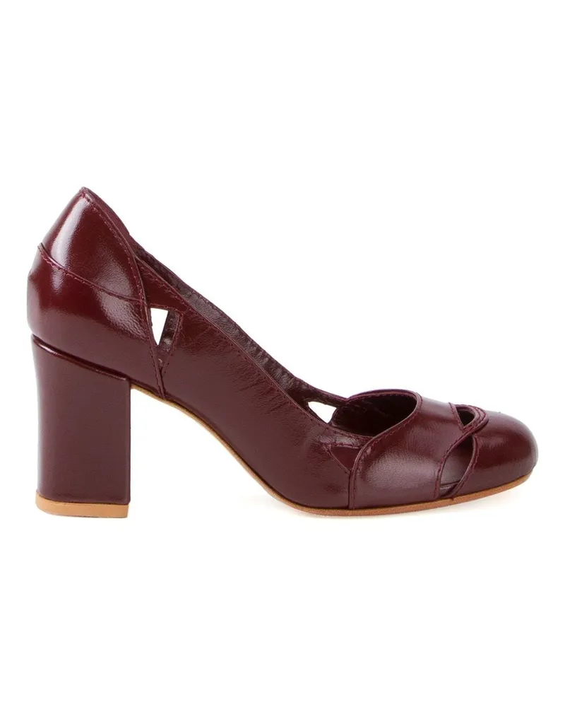 Sarah Chofakian Pumps aus Leder - Rot Rot