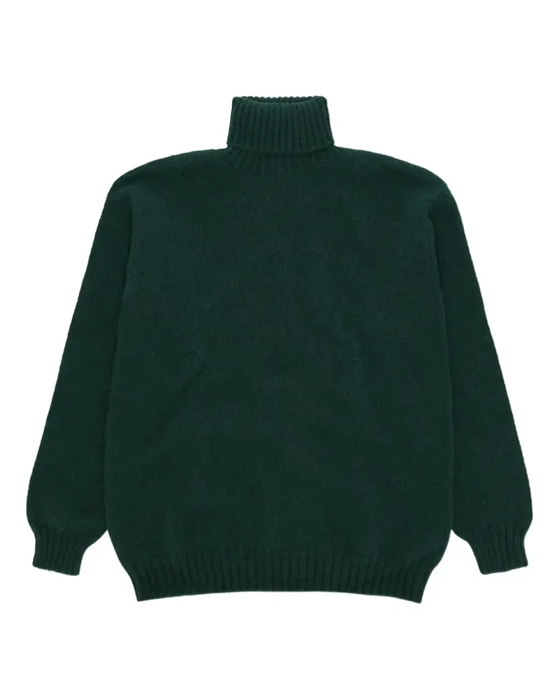 Fortela Shetland Pullover mit Rollkragen - Grün Grün