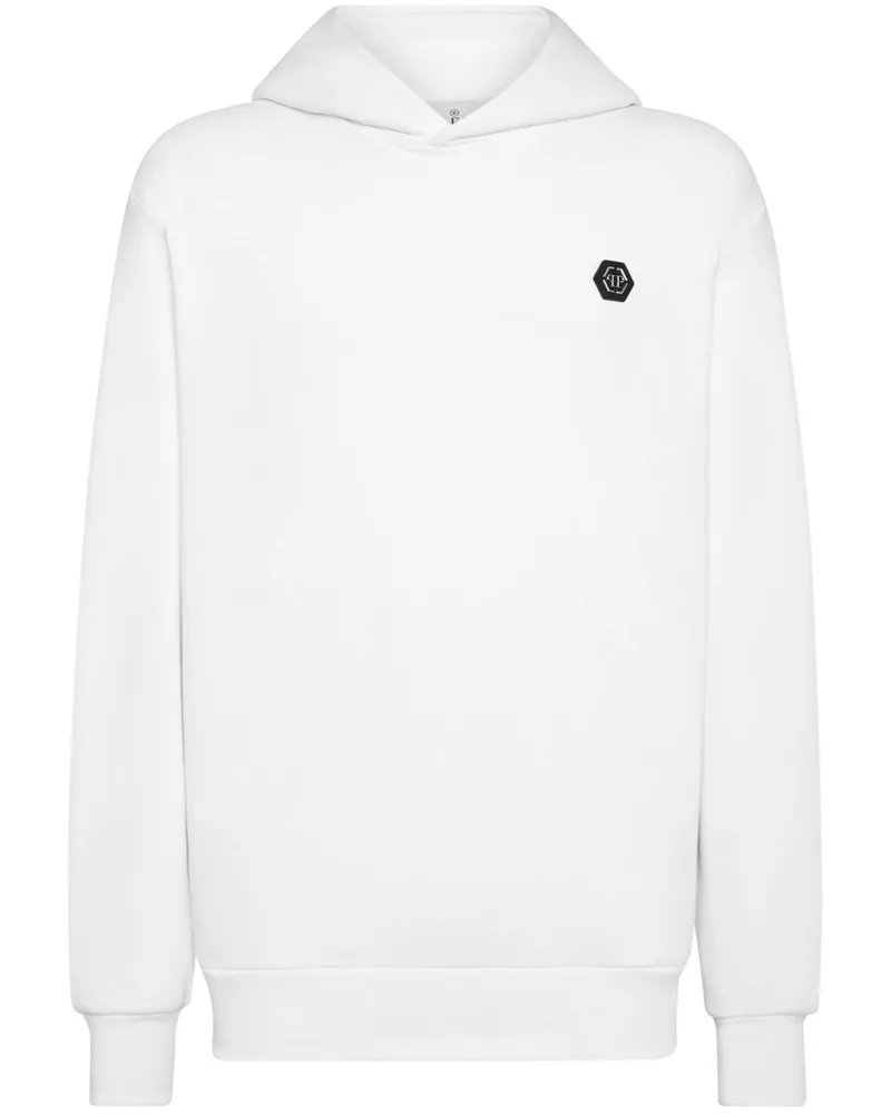 Philipp Plein Hoodie mit Strass - Weiß Weiß