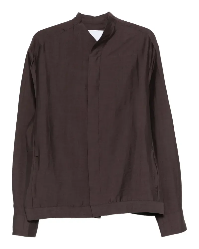 Costumein Hemd ohne Kragen - Braun Braun