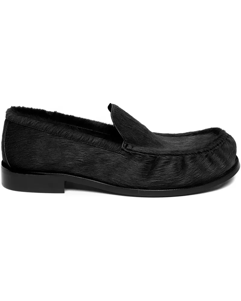 Dries van Noten Loafer aus Ponyhaar - Schwarz Schwarz