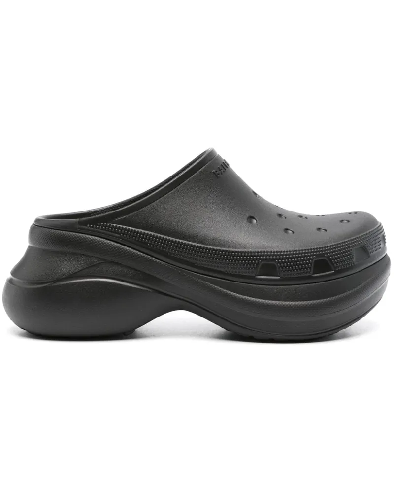 Balenciaga x Crocs Clogs mit Logo Schwarz