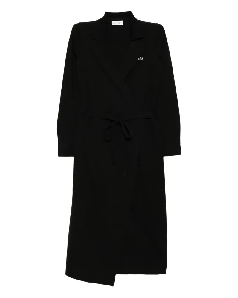Lacoste Kleid mit Logo-Patch - Schwarz Schwarz