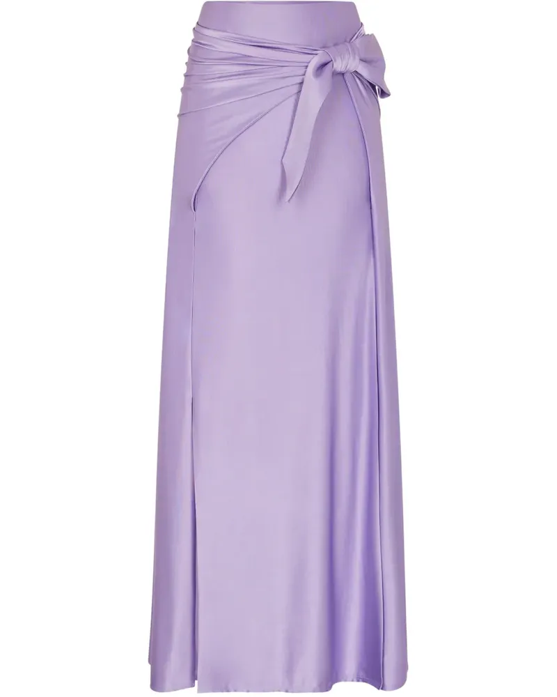 Paco Rabanne Jersey-Maxirock - Violett Violett