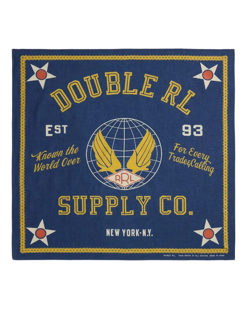 Ralph Lauren Halstuch mit Logo-Print - Blau Blau