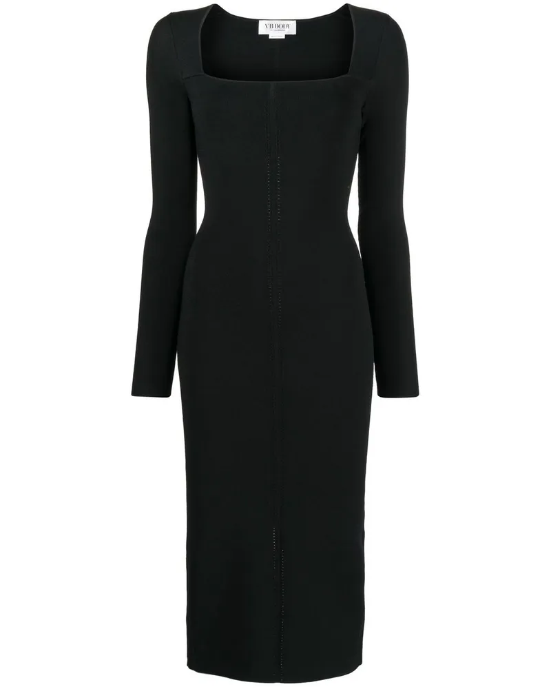 Victoria Beckham Kleid mit eckigem Ausschnitt - Schwarz Schwarz