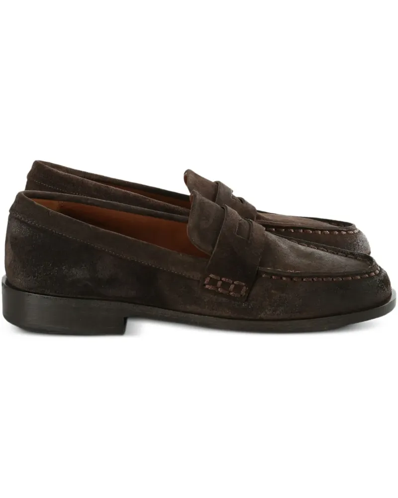 Marsèll penny-strap leather loafers - Braun Braun