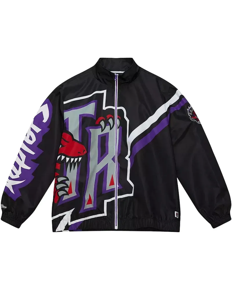 Mitchell & Ness Exploded Logo "Toronto Raptors" Jacke - Schwarz Schwarz