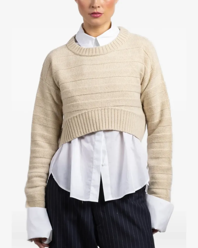 Jejia crop sweater - Nude Nude