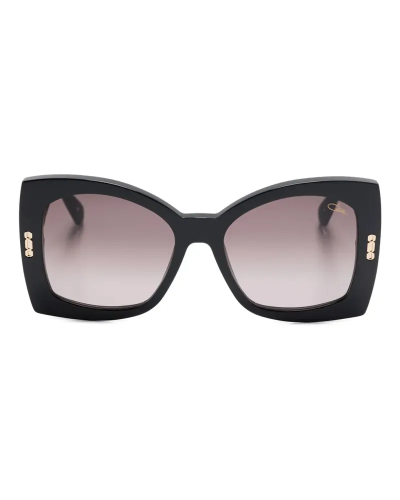 CAZAL Sonnenbrille mit geometrischem Gestell - Schwarz Schwarz
