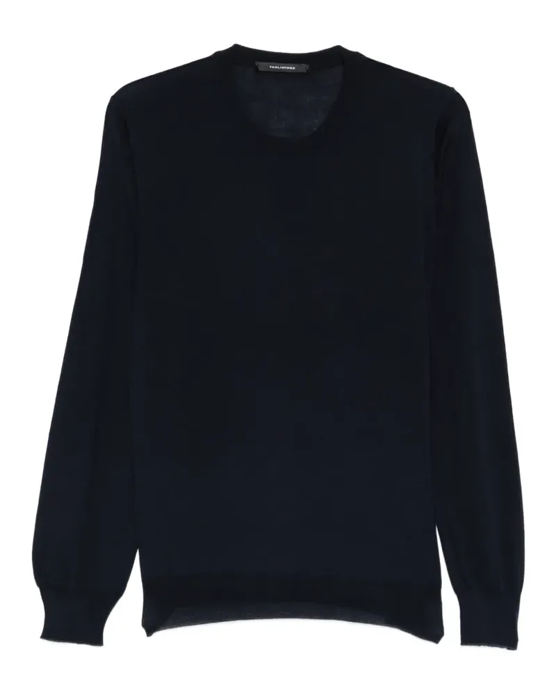 Tagliatore crew neck knitted top - Blau Blau
