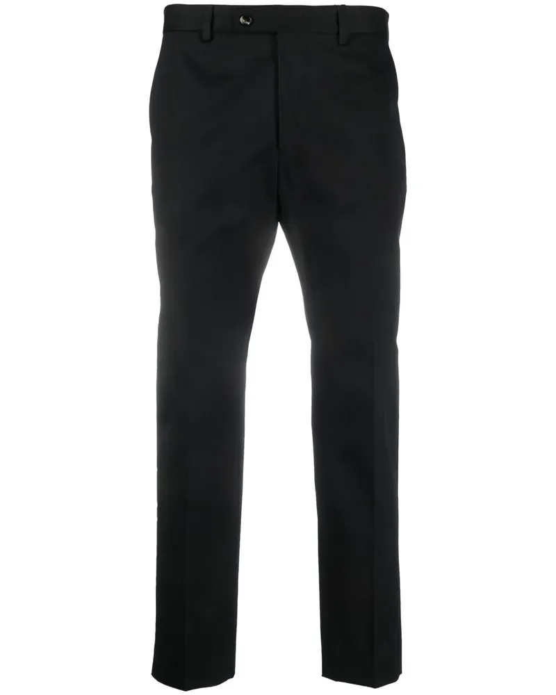 Dell'oglio Klassische Cropped-Hose - Schwarz Schwarz