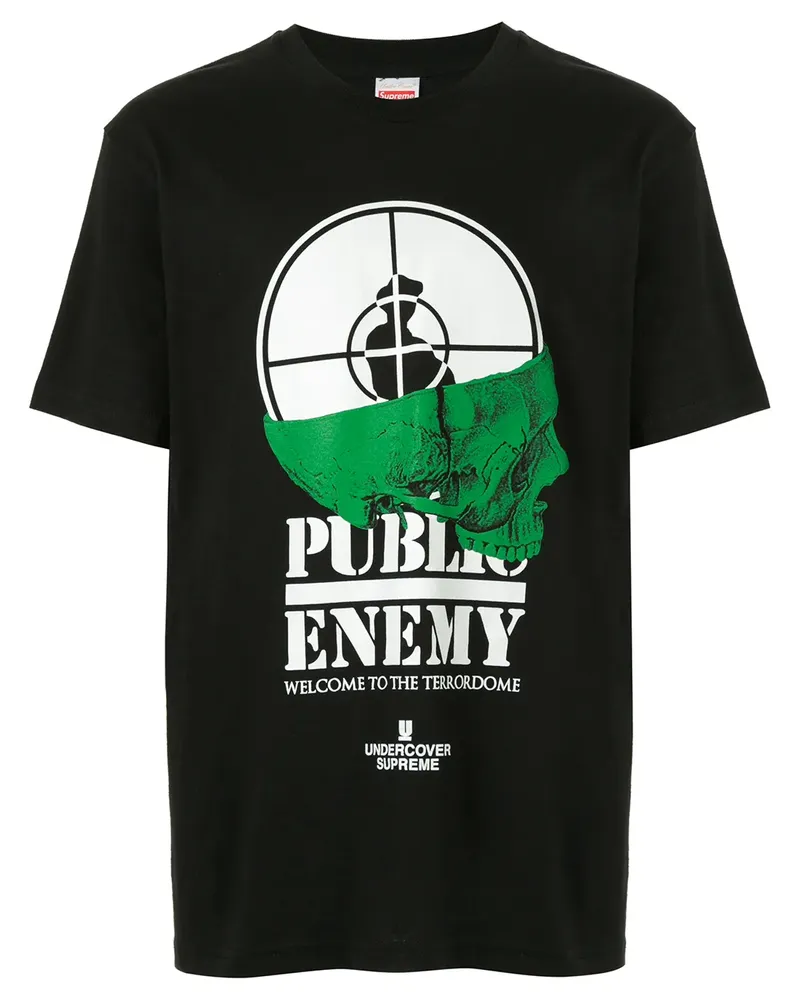 Supreme Being UDC Public Enemy Terrordome' T-Shirt - Schwarz Schwarz
