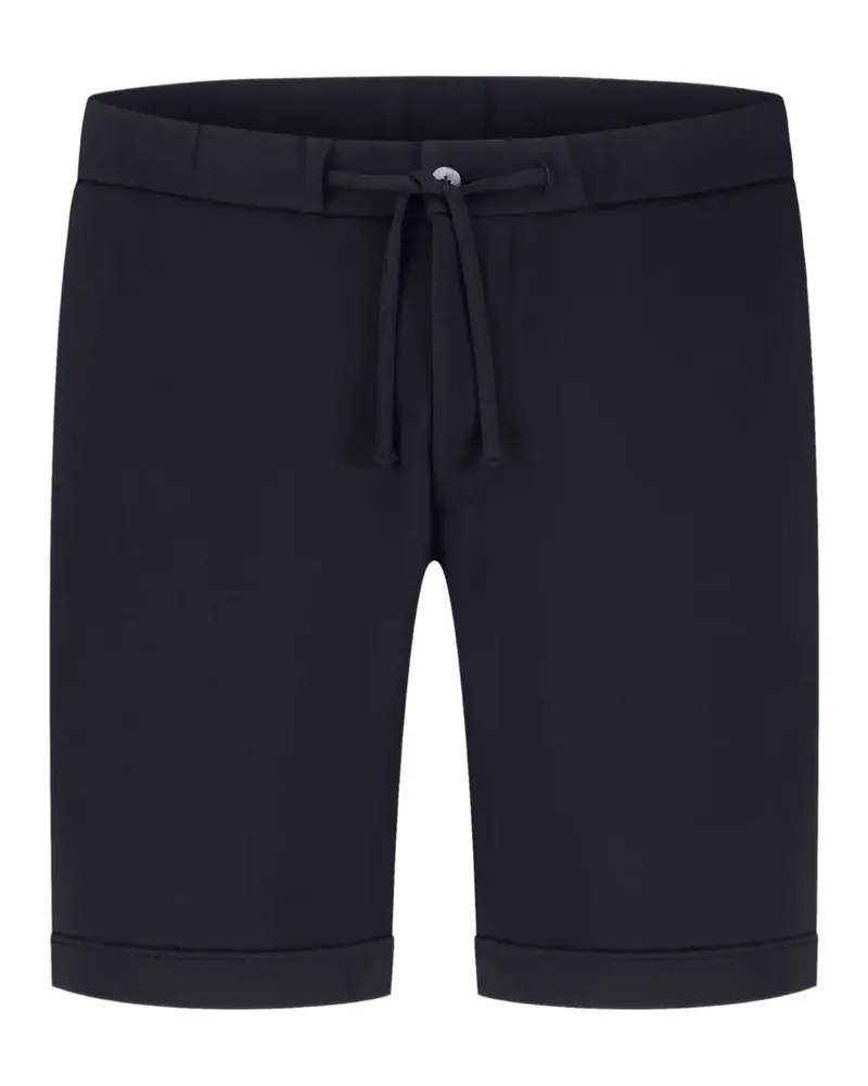 Stefan Brandt Shorts mit Kordelzug und Knopfverschluss - Blau Blau