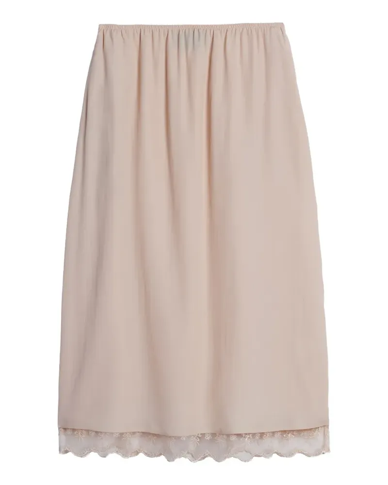 Simone Rocha Negligé-Midirock mit Spitzenbesatz - Nude Nude