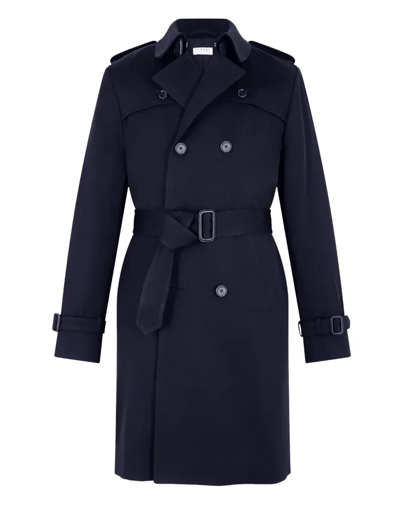 FURSAC Trenchcoat mit Gürtel - Blau Blau